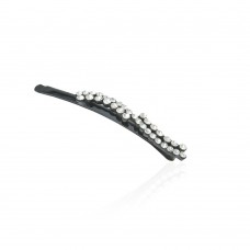 Заколка-невидимка металлическая со стразами (6260) вариант 04