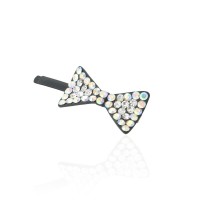 Заколка-невидимка металлическая со стразами (9177) вариант 03