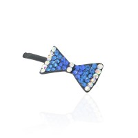 Заколка-невидимка металлическая со стразами (9177) вариант 04