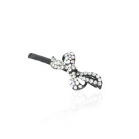 Заколка-невидимка металлическая со стразами (9424) вариант 02