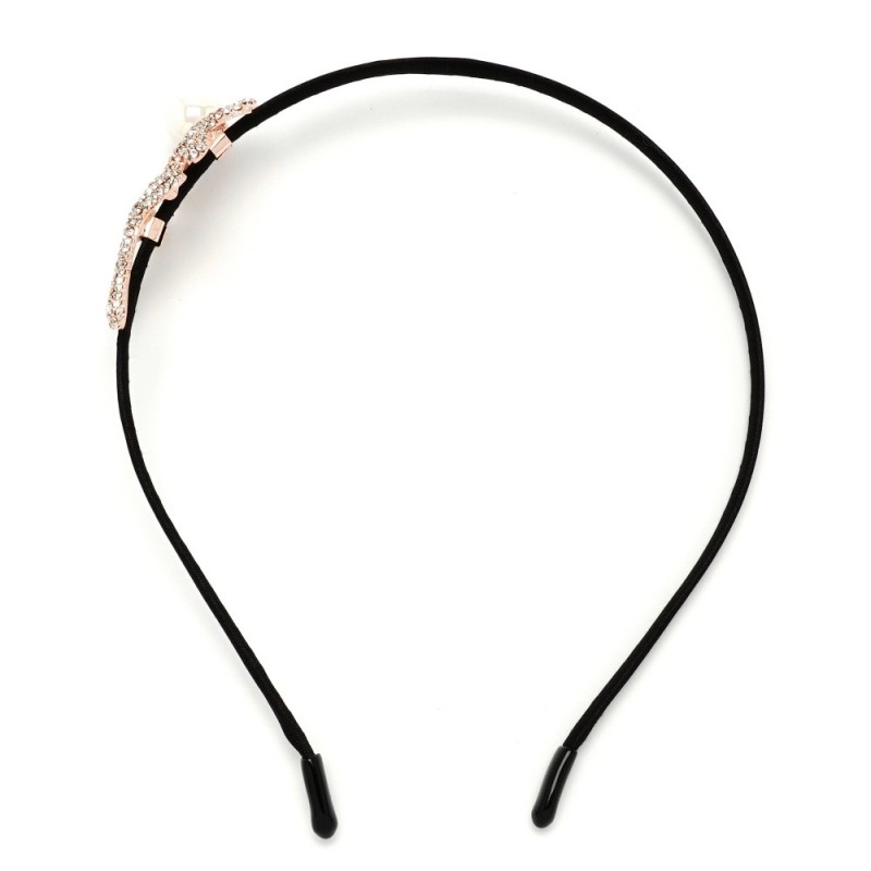 Обруч для волос с украшением из страз (12570) вариант 02