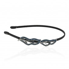 Обруч для волос с украшением из страз (13029) вариант 02