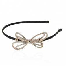 Обруч для волос с украшением из страз (13990) вариант 02