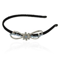 Обруч для волос с украшением из страз (14000) вариант 02