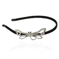 Обруч для волос с украшением из страз (14001) вариант 01