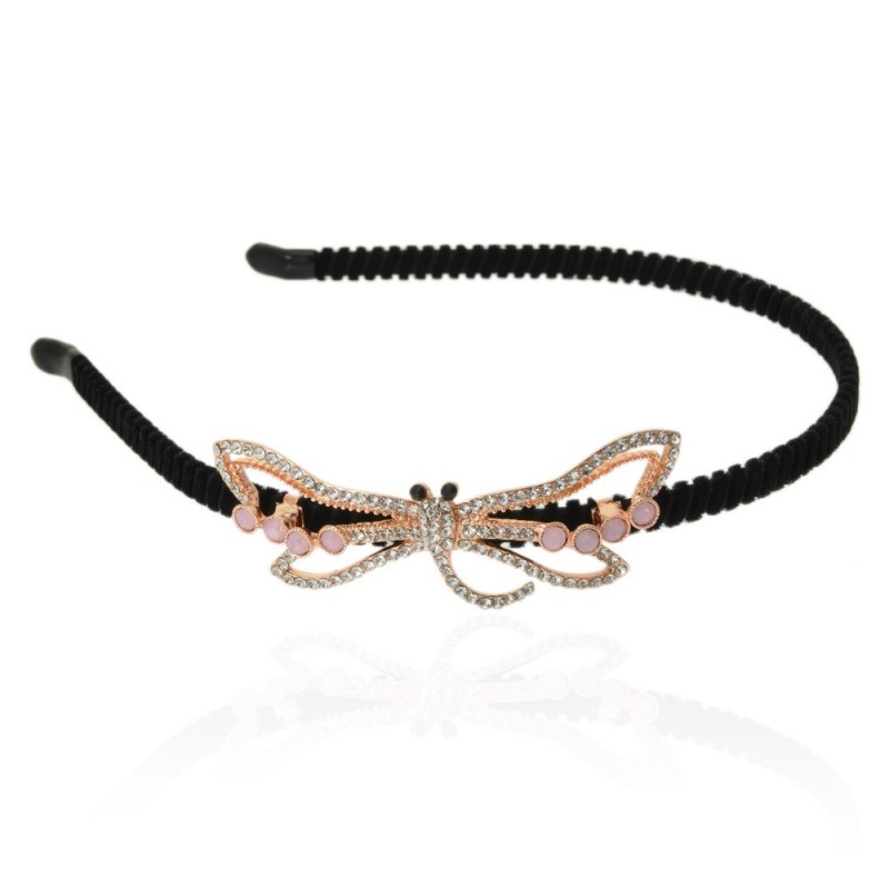 Обруч для волос с украшением из страз (14001) вариант 06