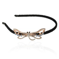 Обруч для волос с украшением из страз (14001) вариант 08