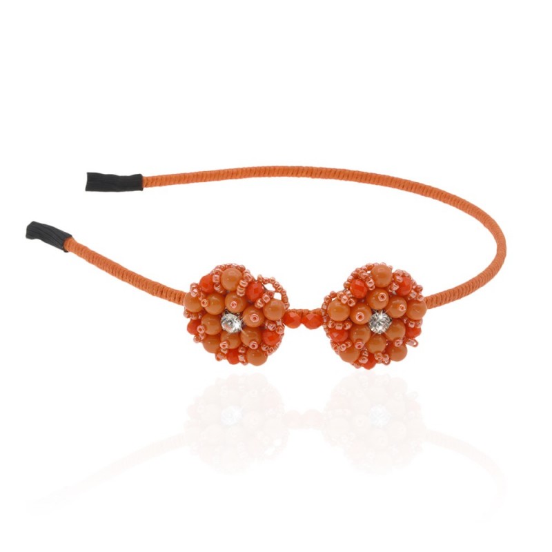 Обруч для волос с украшениями из страз (10605) вариант 03