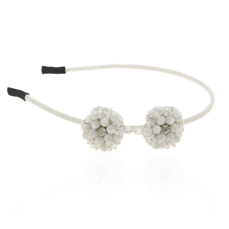 Обруч для волос с украшениями из страз (10605) вариант 06