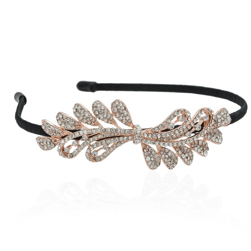 Обруч для волос с украшением из страз (12574)