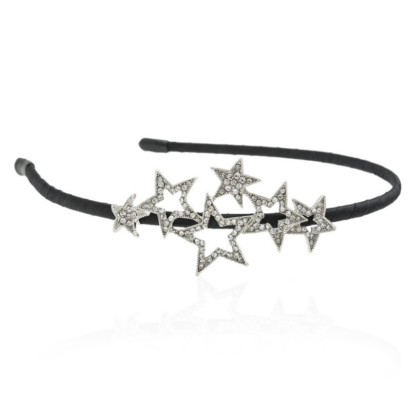 Обруч для волос с украшением из страз (12576) вариант 01