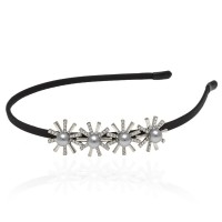 Обруч для волос с украшением из страз (13334) вариант 02