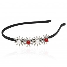 Обруч для волос с украшением из страз (13334) вариант 03