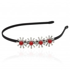 Обруч для волос с украшением из страз (13334) вариант 04