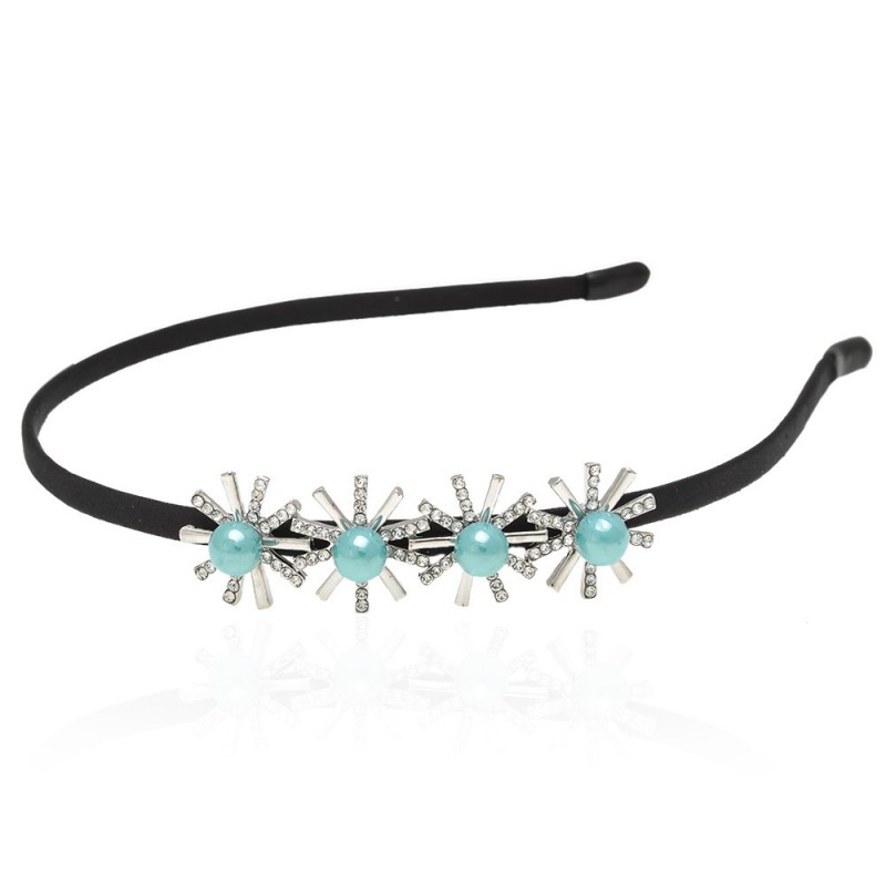 Обруч для волос с украшением из страз (13334) вариант 06