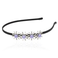 Обруч для волос с украшением из страз (13334) вариант 07