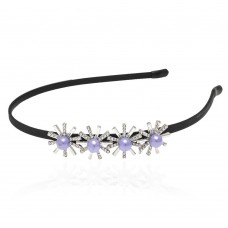 Обруч для волос с украшением из страз (13334) вариант 07