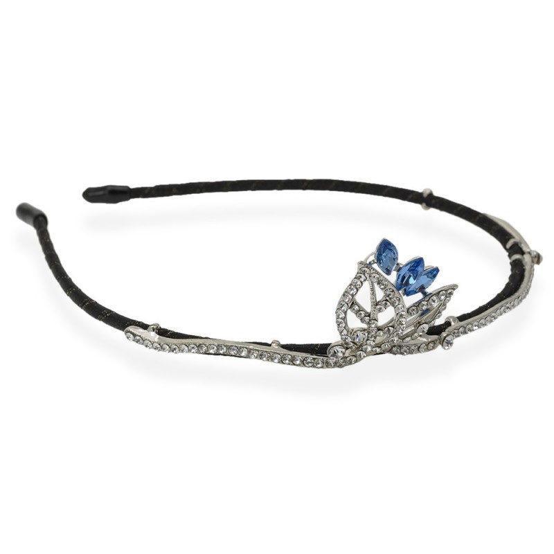 Обруч для волос с украшением из страз (14111) вариант 04
