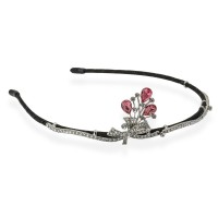 Обруч для волос с украшением из страз (14112) вариант 03