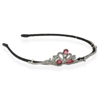 Обруч для волос с украшением из страз (14117) вариант 03