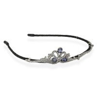 Обруч для волос с украшением из страз (14117) вариант 05