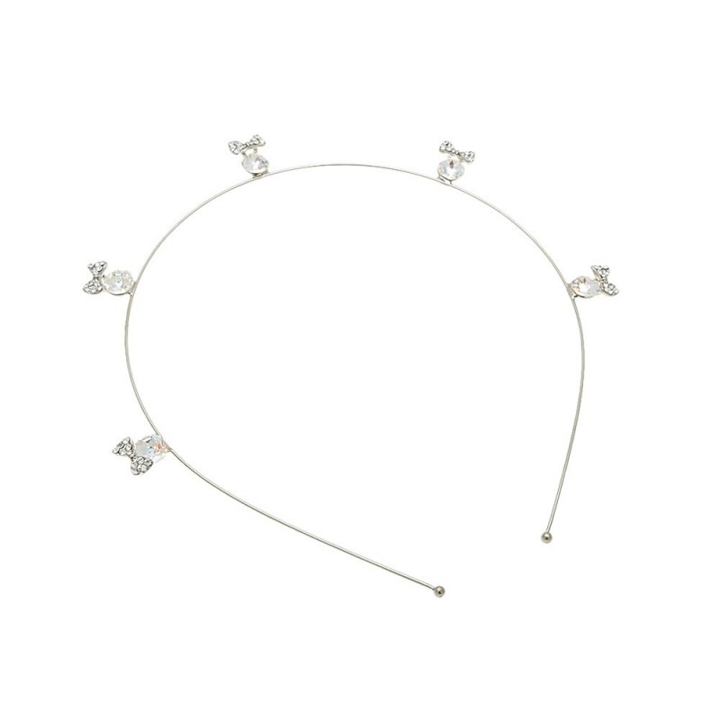 Обруч для волос с украшением из страз (14543) вариант 01