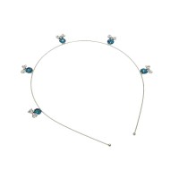 Обруч для волос с украшением из страз (14543) вариант 02