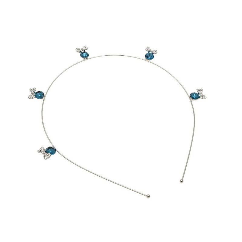 Обруч для волос с украшением из страз (14543) вариант 02