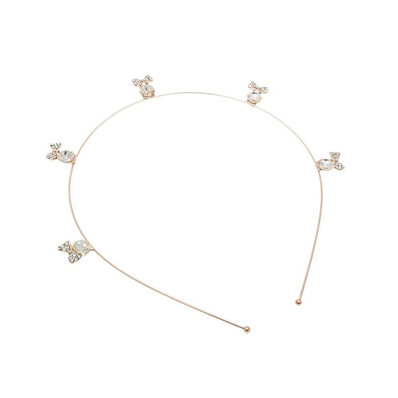 Обруч для волос с украшением из страз (14543) вариант 03