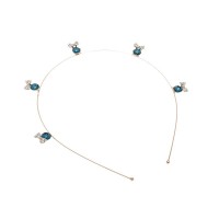 Обруч для волос с украшением из страз (14543) вариант 04