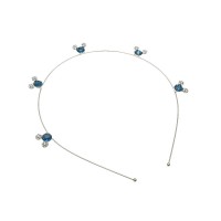 Обруч для волос с украшением из страз (14544) вариант 02