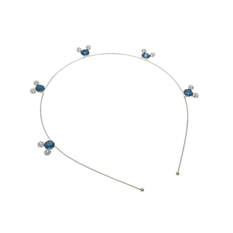 Обруч для волос с украшением из страз (14544) вариант 02