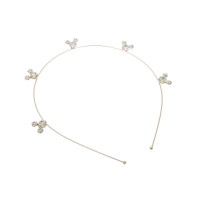 Обруч для волос с украшением из страз (14544) вариант 03