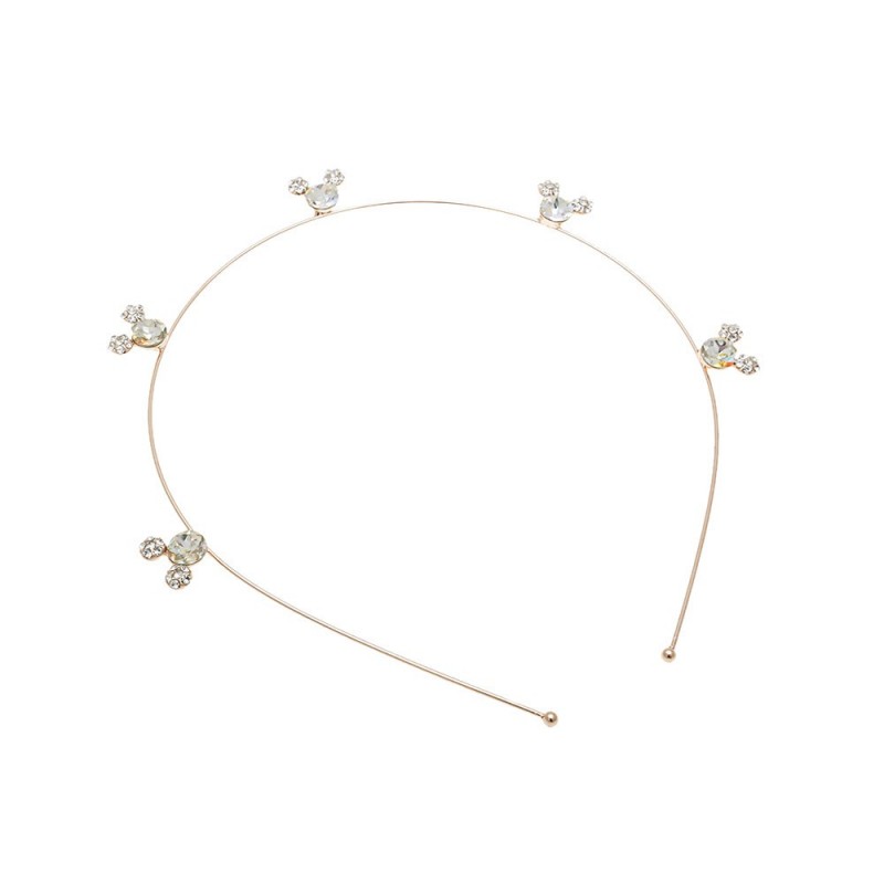 Обруч для волос с украшением из страз (14544) вариант 03