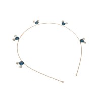 Обруч для волос с украшением из страз (14544) вариант 04