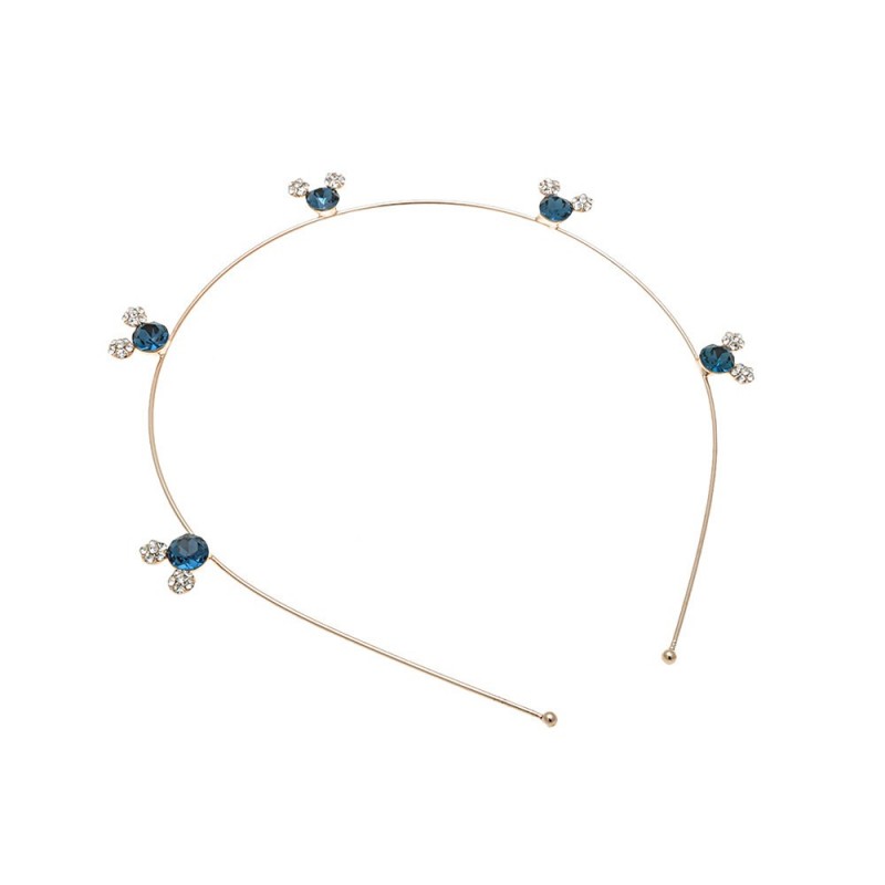 Обруч для волос с украшением из страз (14544) вариант 04