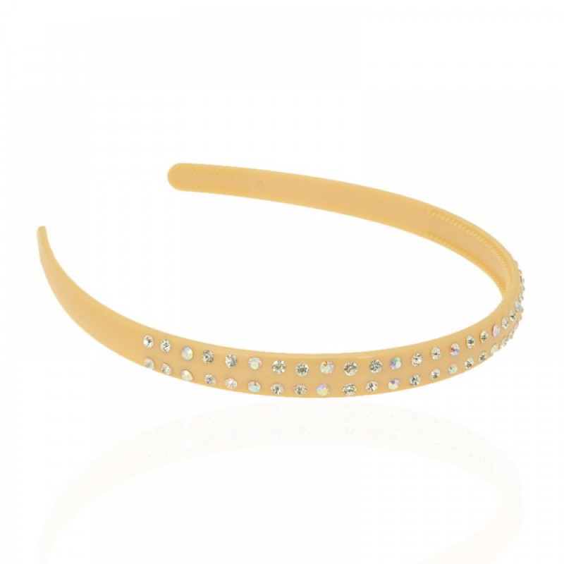 Обруч для волос пластиковый со стразами (2539.1) вариант 10