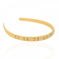 Обруч для волос пластиковый со стразами (2539.1) вариант 11