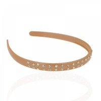 Обруч для волос пластиковый со стразами (2539.1) вариант 14