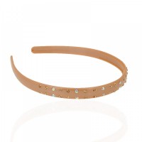 Обруч для волос пластиковый со стразами (2539.1) вариант 07