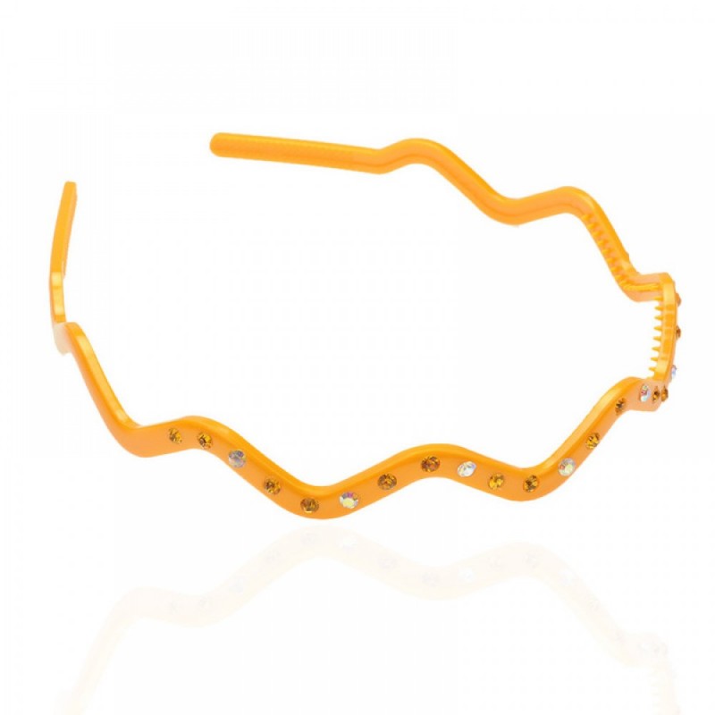 Обруч для волос пластиковый со стразами (2540.2) вариант 15