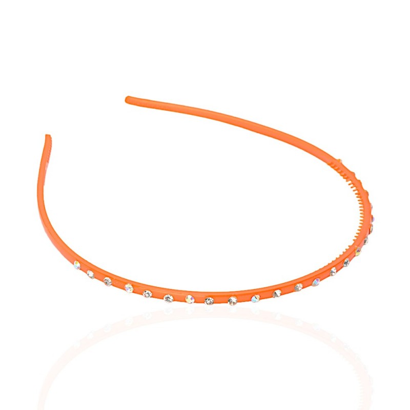 Обруч для волос пластиковый со стразами (2434.2) вариант 06