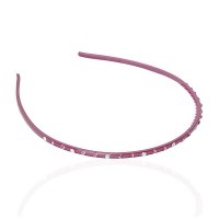 Обруч для волос пластиковый со стразами (2434.2) вариант 07