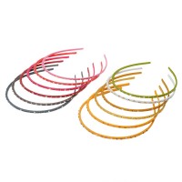 Обруч для волос пластиковый со стразами (2434.3) вариант упаковка 12шт