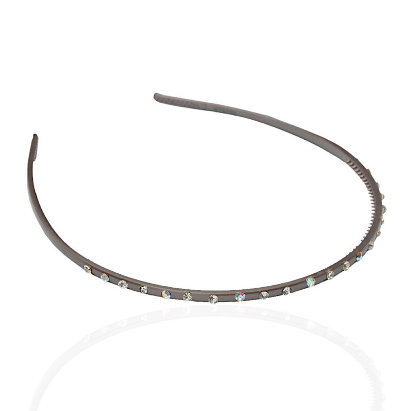 Обруч для волос пластиковый со стразами (2434.3) вариант 11