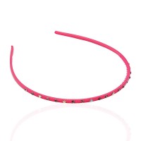 Обруч для волос пластиковый со стразами (2434.3) вариант 02