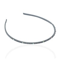 Обруч для волос пластиковый со стразами (2434.3) вариант 04