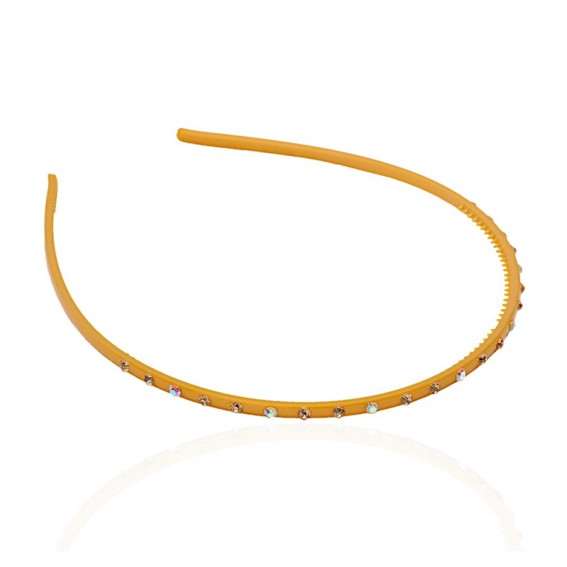 Обруч для волос пластиковый со стразами (2434.3) вариант 06