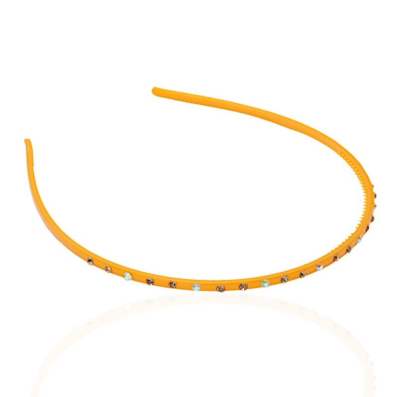 Обруч для волос пластиковый со стразами (2434.3) вариант 08