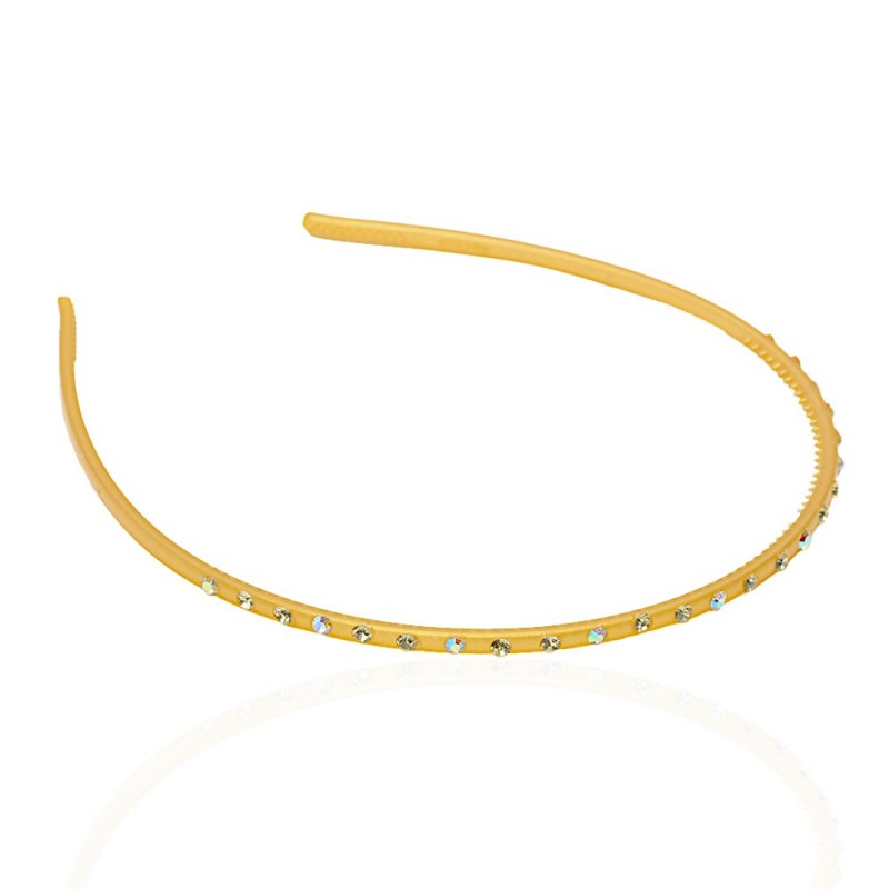 Обруч для волос пластиковый со стразами (2434.3) вариант 09